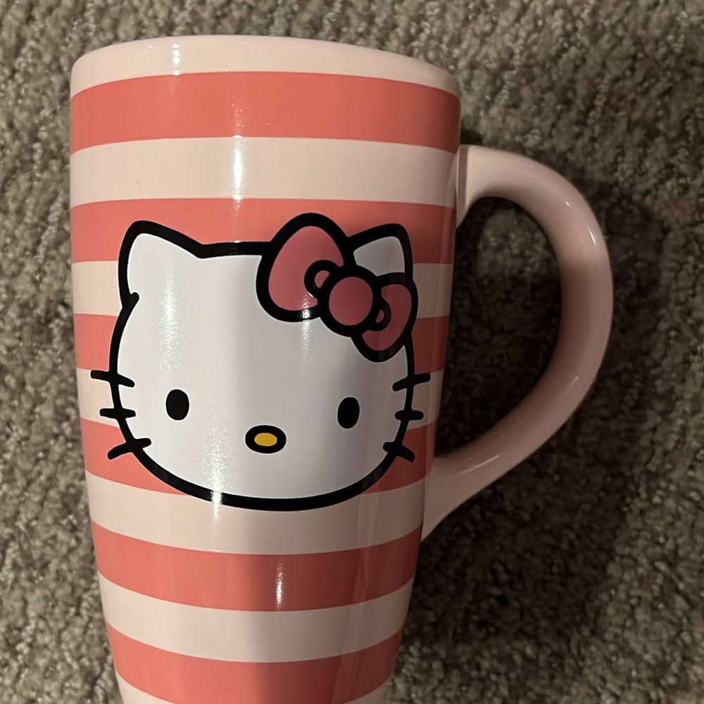 Hello Kitty Pink Striped Mug